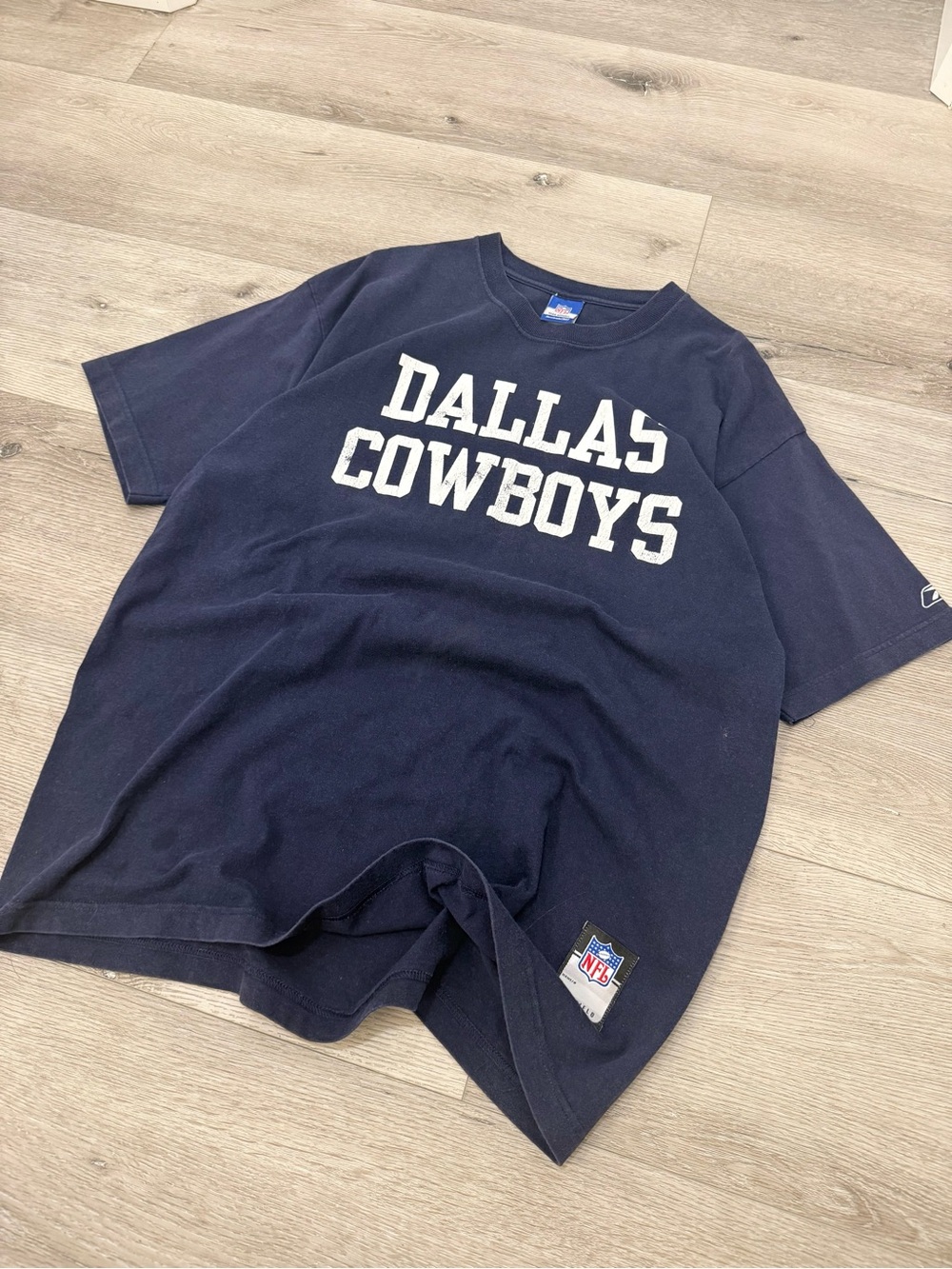 Vintage Reebok Dallas Cowboys NFL T Shirt Men’s Large Navy Blue 90s 00s
